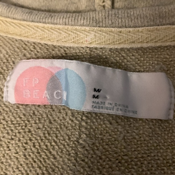 Free People Beach Green Relaxed Crop Top - Picture 4 of 4